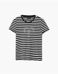 Desigual - Striped heart T-shirt