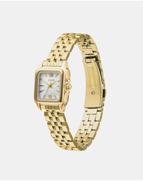 Jag - Berrima Womens White MOP Dial 20.3mm Gold Watch