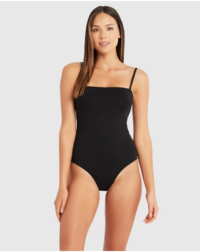 Sea Level Australia - Essentials High Leg Bandeau One Piece - INDENT