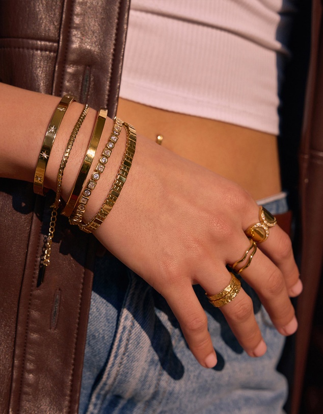 Arms Of Eve - Gemma Gold Cuff Bracelet
