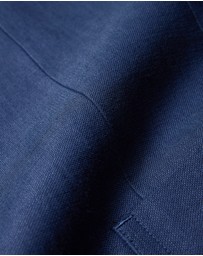 Calibre - Textured Linen Blend Blazer Denim Blue