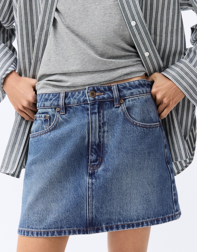 UNISON - Denim Mini Skirt