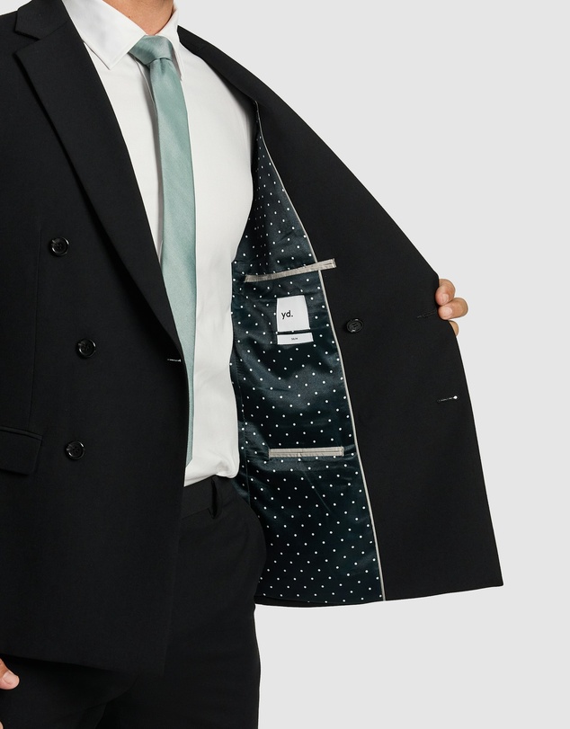 yd. - Dante Double Breasted Stretch Suit Jacket
