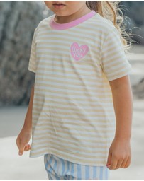 Crywolf - SUN SMART T-SHIRT Lucky You Stripe