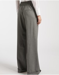 Marella - Check Wide Leg Trouser