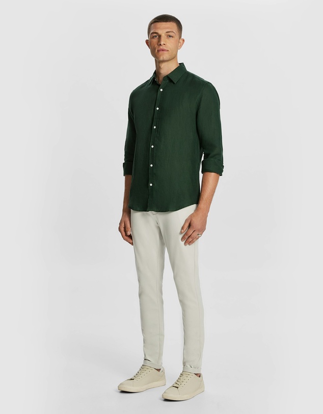 yd. - West Hampton Pure Linen Shirt