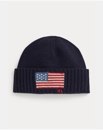 Polo Ralph Lauren - Flag-Intarsia Wool-Blend Beanie