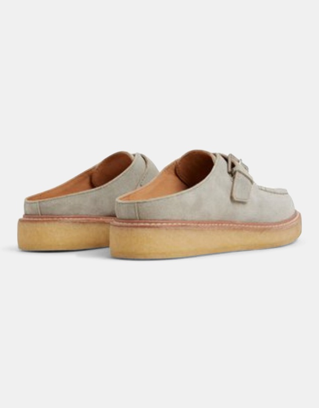 Sperry - Captains Oxford Mule Leather Suede Silver Sage- Women's