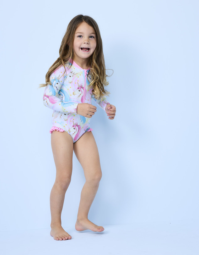 Rock Your Kid - Marina Paddlesuit in Rainbow