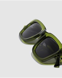 Hawkers Co - HAWKERS - Green Dark ONE UPTOWN Sunglasses for Men and Women UV400
