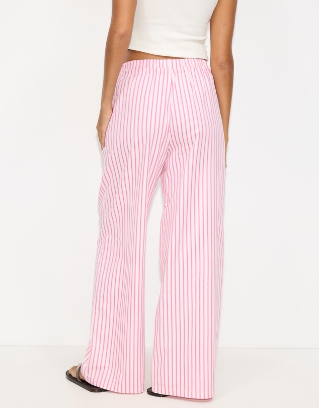 Dazie - Nina Stripe Double Waist Band Pants