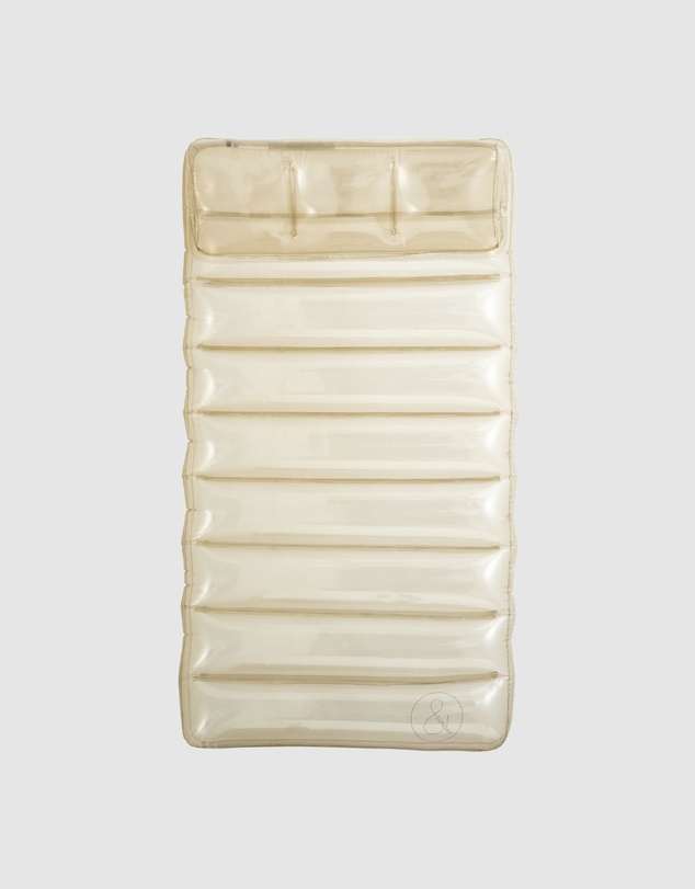 &Sunday - Champagne Translucent Inflatable Pool Lounger Lilo