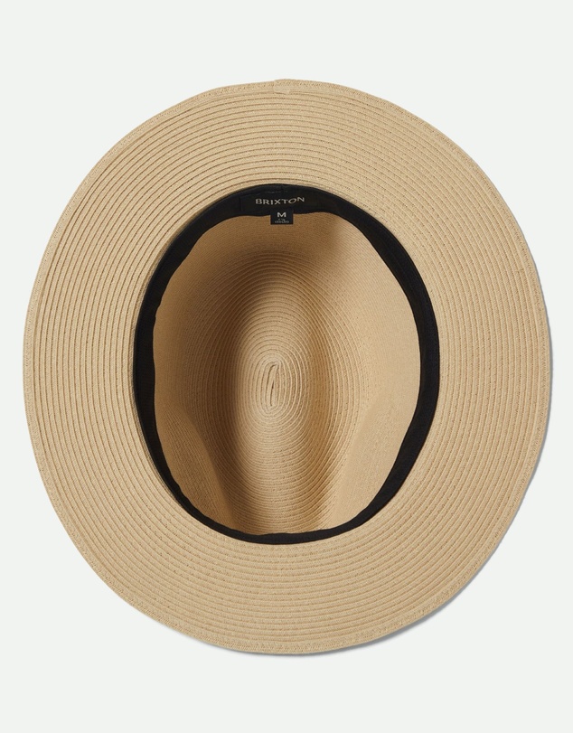 Brixton - Roma Straw Packable Fedora