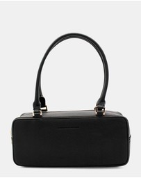 Morgan & Taylor - Mackenzie Rectangle Shoulder Handbag in Black