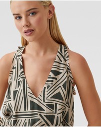 Oxford - Milka Geo Print Top