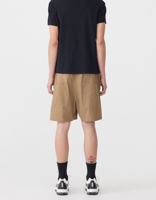 Bassike - Crushed Cotton Pull On Shorts