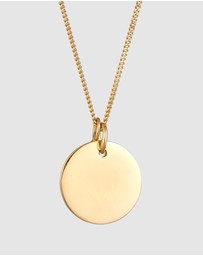 Elli Jewelry - Necklace Cross Zirconia 925 Sterling Silver Gold-plated