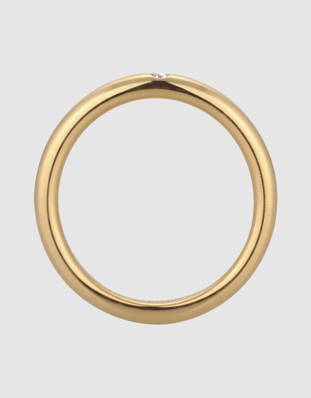 Elli Jewelry - Ring Crystal Stacking 925 Sterling Silver Gold-Plated