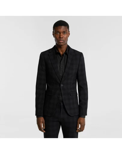 yd. - Alpa Check Stretch Blazer