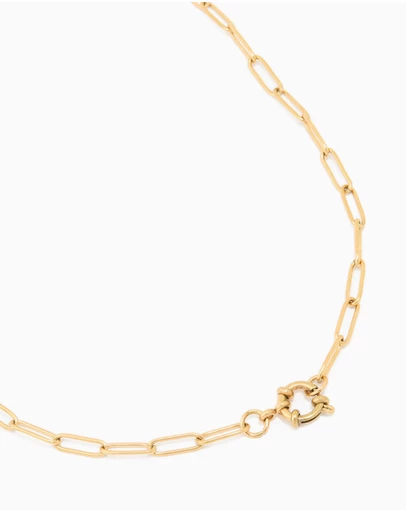 Lovisa - Waterproof Gold Plated Stainless Steel Fine Link Dainty Clasp Necklace