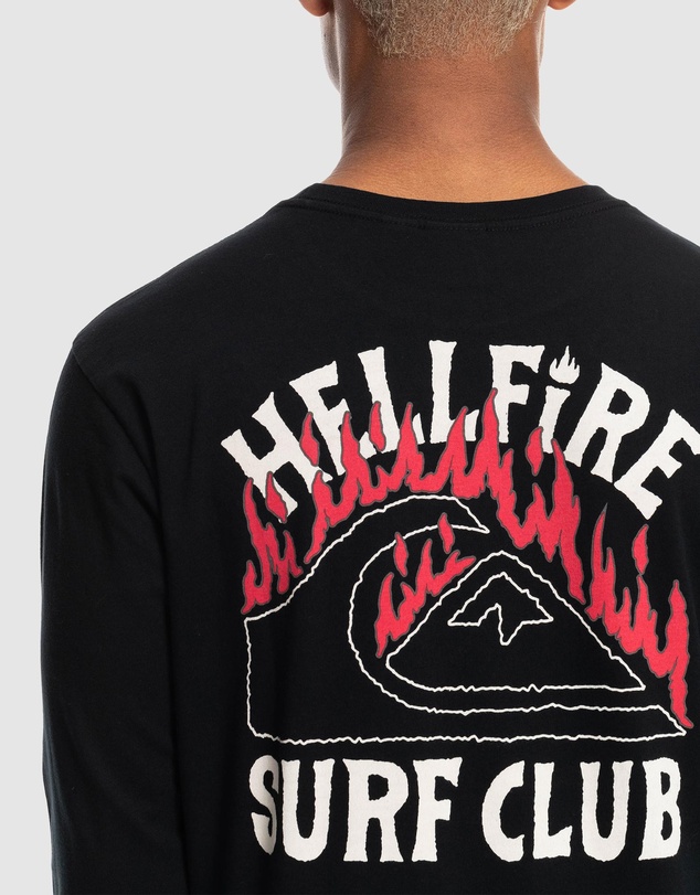 Quiksilver - Quiksilver X Stranger Things Mens Hell Fire Surf Club Long Sleeve T Shirt