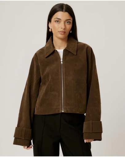 Calli - Heidi Faux Suede Jacket