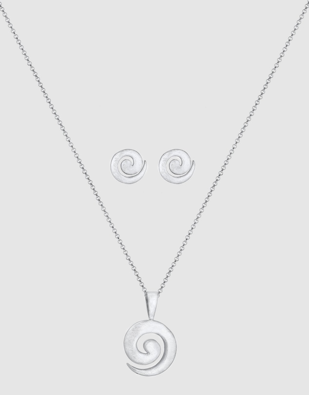Elli Jewelry - Jewelry Set Spiral 925 Sterling Silver