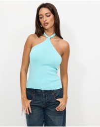 Dazie - Rosalie Halter Knit Top