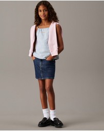 Calvin Klein Jeans - Girls Loose Denim Strap Top