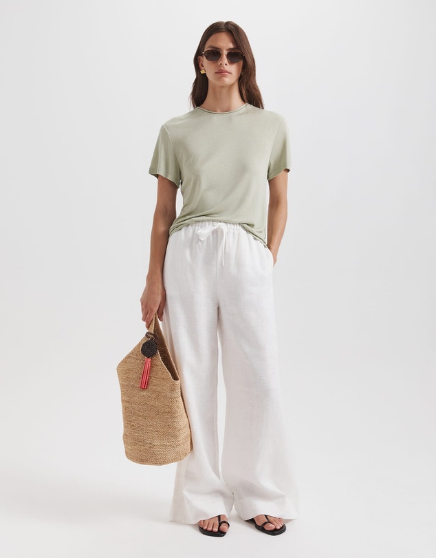 SABA - Lila Linen Pull On Pant