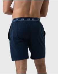 Coast Clothing - Navy Lounge Shorts