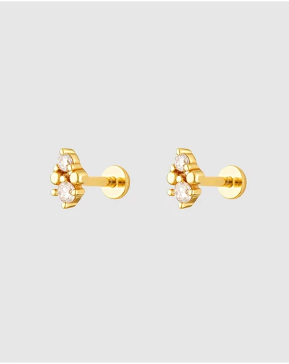 HOUSE OF SLANI - Trix Flat Back Piercing Studs