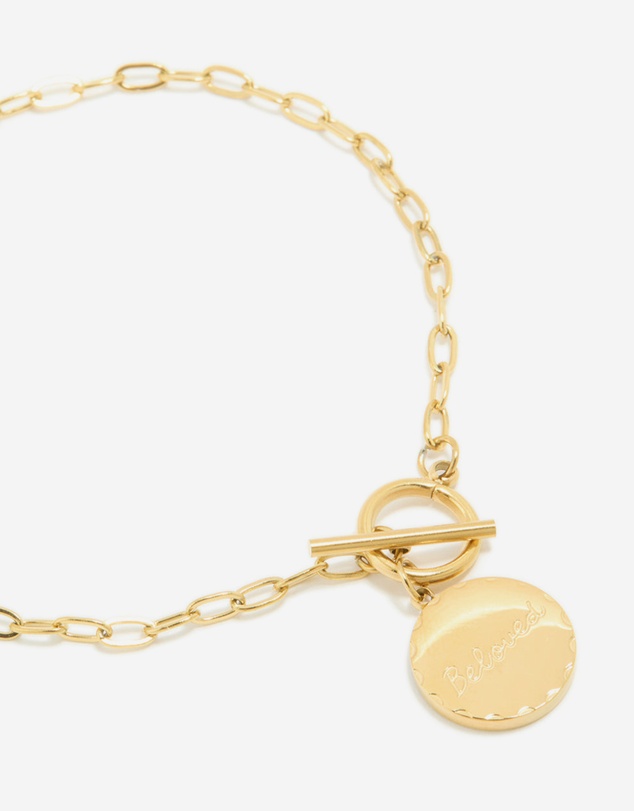 Lovisa - Waterproof Stainless Steel Beloved T & O Bracelet
