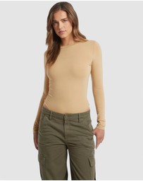 GUESS - GUESS JEANS Long Sleeve Bodysuit