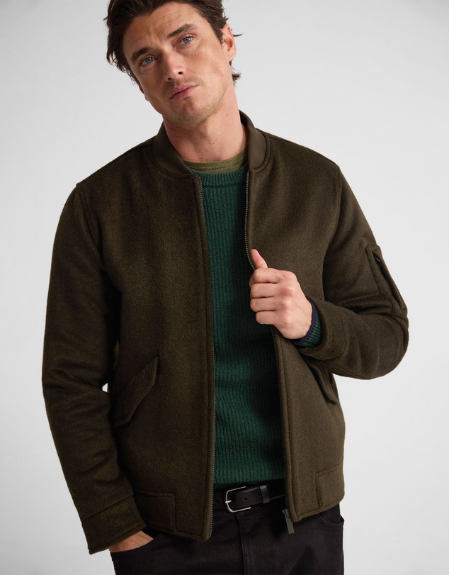 Oxford - Hamish Wool Blend Bomber Jacket