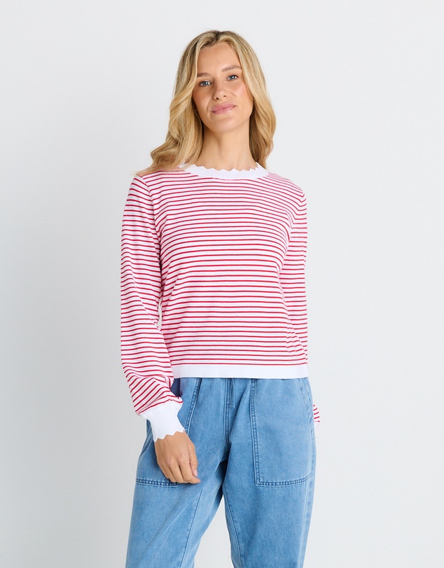 Betty Basics - Scallop Knit Sweater