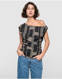 Staple the Label - Marina Asymmetrical Top