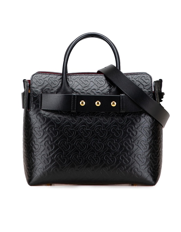 Pre-Loved by Azura Reborn - Pre-Loved Small TB Monogram Embossed Leather Belt Bag