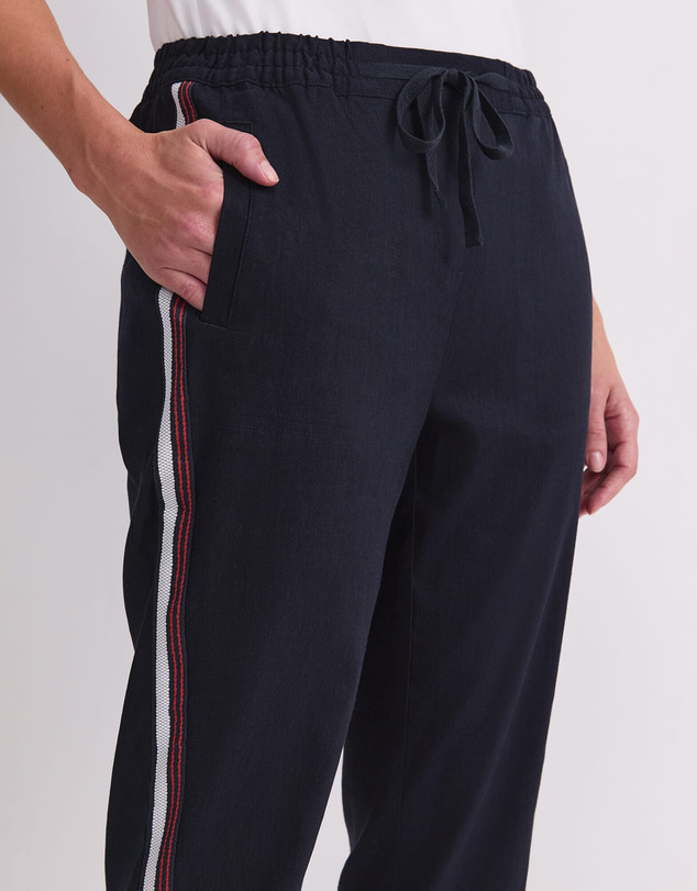 Sportscraft - Rosa Side Stripe Linen Pant