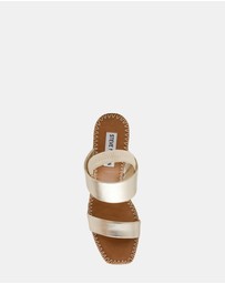 Steve Madden - Contessa Gold Leather Heels