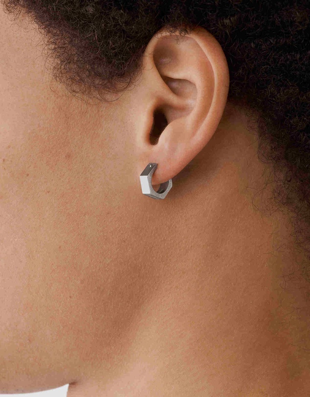 Diesel - Steel Silver-Tone Earring