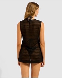Seafolly - Plunge Front Mesh Cover Up