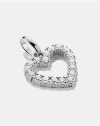 THOMAS SABO - THOMAS SABO Connect Charm heart with white stones