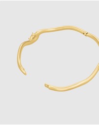 Rosefield - Marquise Wave Gold-Tone Bangle