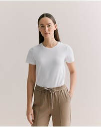Trenery - Organically Grown Cotton T-shirt in White