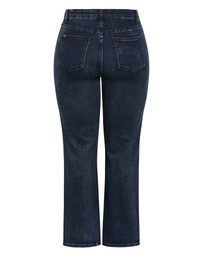 City Chic - Plus size Harley Fit Ivy Straight Leg Regular Jean - dark wash