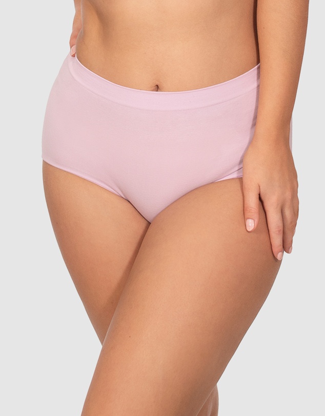 B Free Intimate Apparel - Seamless Cotton Full Briefs - 3 Pack