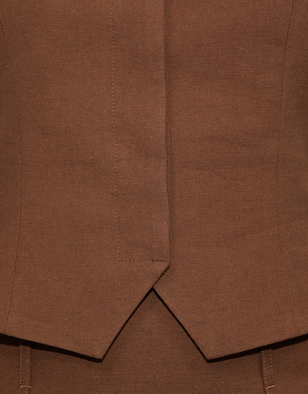 Dazie - Aura Linen Blend Halter Vest