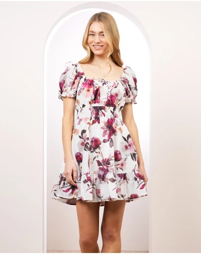 Pilgrim - Quentina Puff Sleeve Mini
