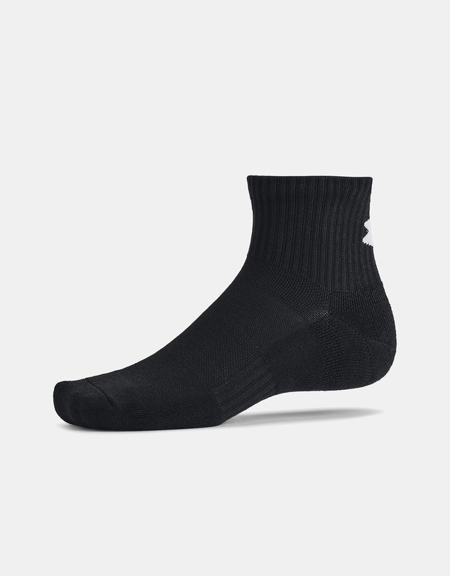 Under Armour - 3-Pack UA Training Cotton Quarter Socks